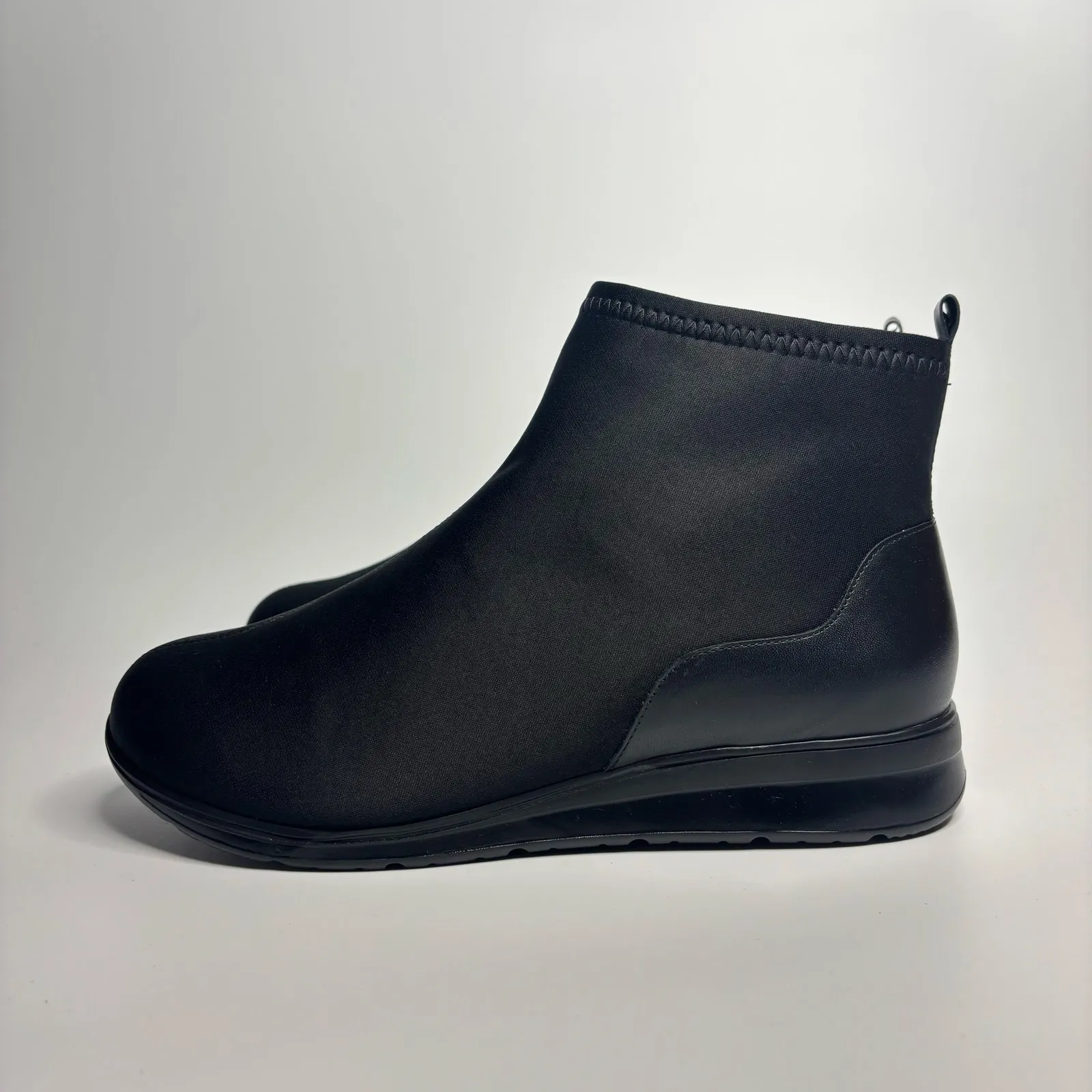 Walking Cradles Dalton Booties in Black Stretch Fabric (Extra Wide) Size 9.5 - Image 2