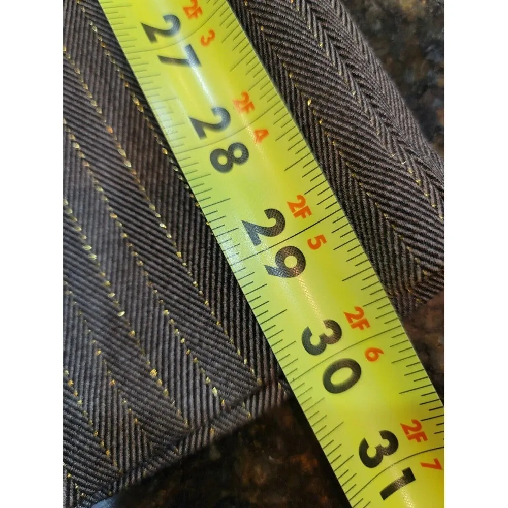 Cato Women's Gray Lined Polyester Mid Rise Straight Legs Sportswear Pant Size 8 - Image 9