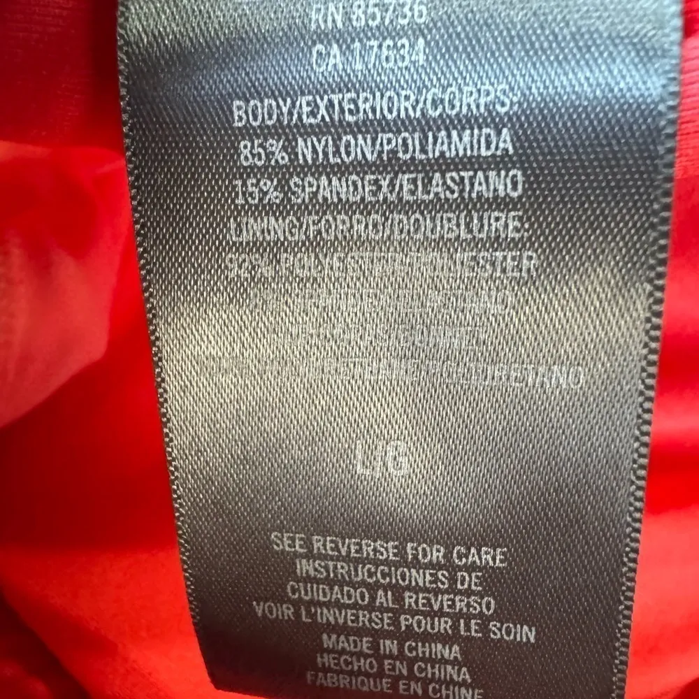 Vince Camuto Bandeau Crop Halter Bikini Top - Sun Block Watermelon Size L NWOT - Image 6