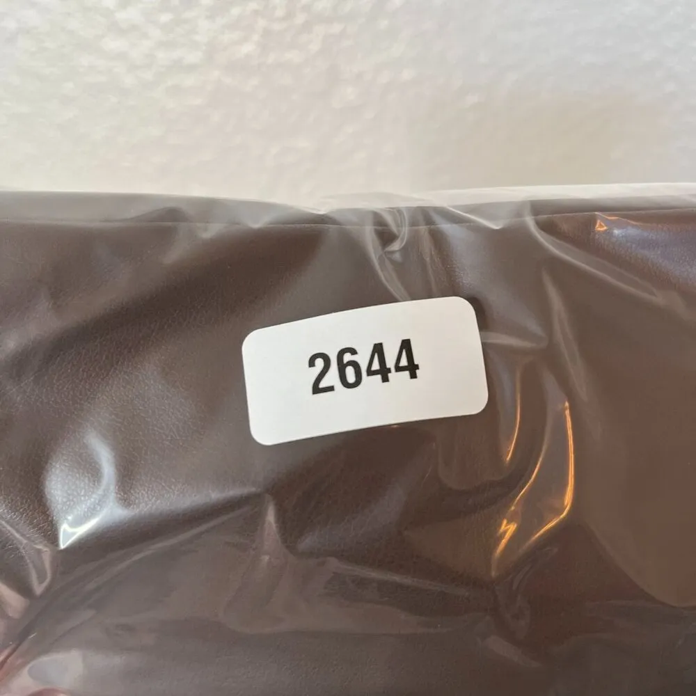 DKNY Jeans Brown Faux Leather Elastic Waist Pull On Pants Size M - Image 12