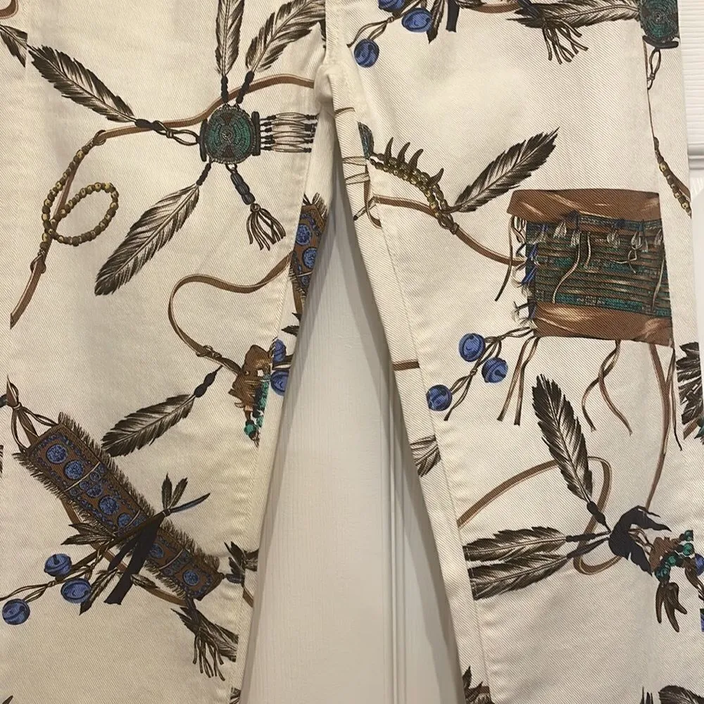 Ralph Lauren Sport Convair Native American print skinny jeans, NWT - Image 5