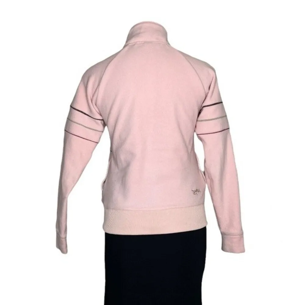 BURTON Fleece Pullover Snowboard Quarter Zip Pink Womehs Size Small - Image 2