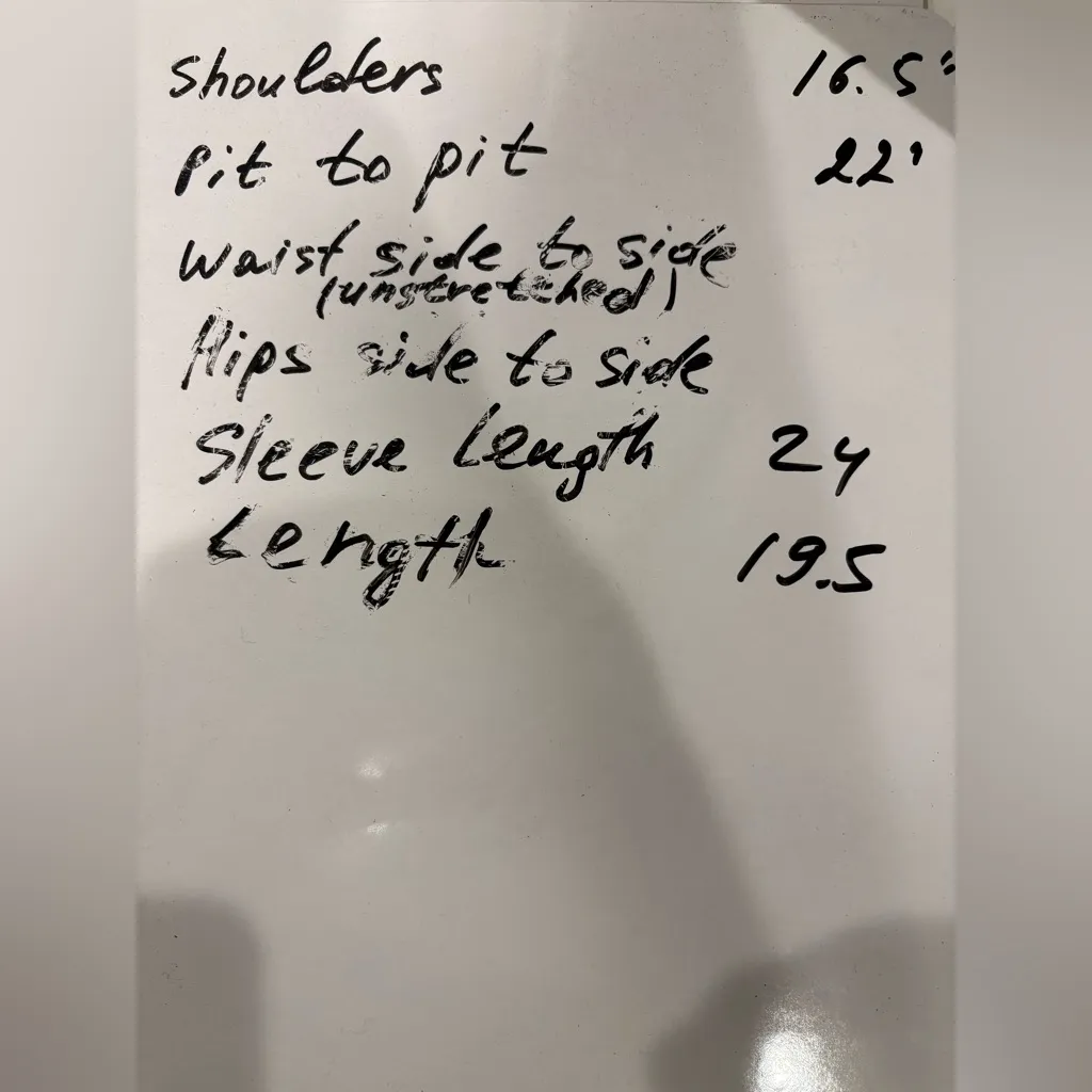 Line and Dot Laurel Cropped Knit Cardigan sweater ivory black stripes  L - Image 7