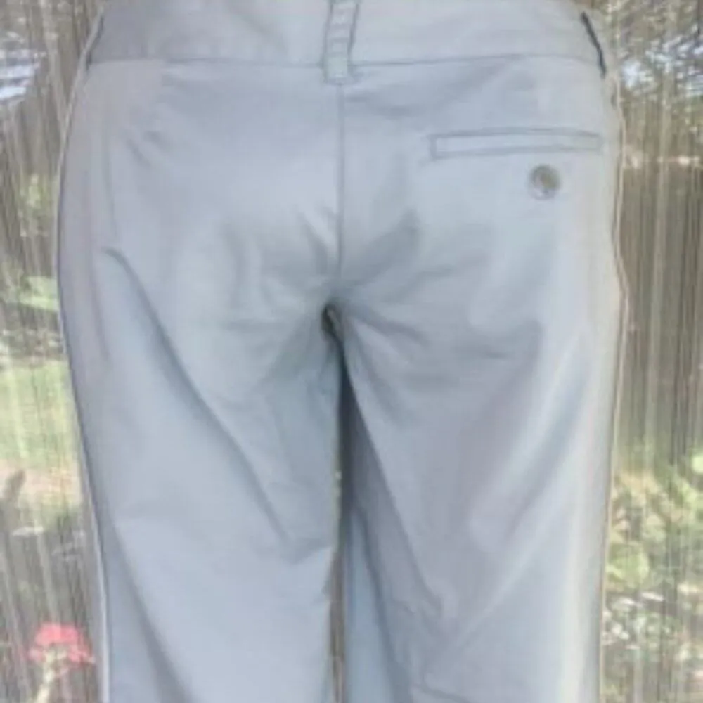 BCBG MAXAZRIA Stretch Cotton Spandex Crop Pant New Blue White Trim $134 NWT - Image 6