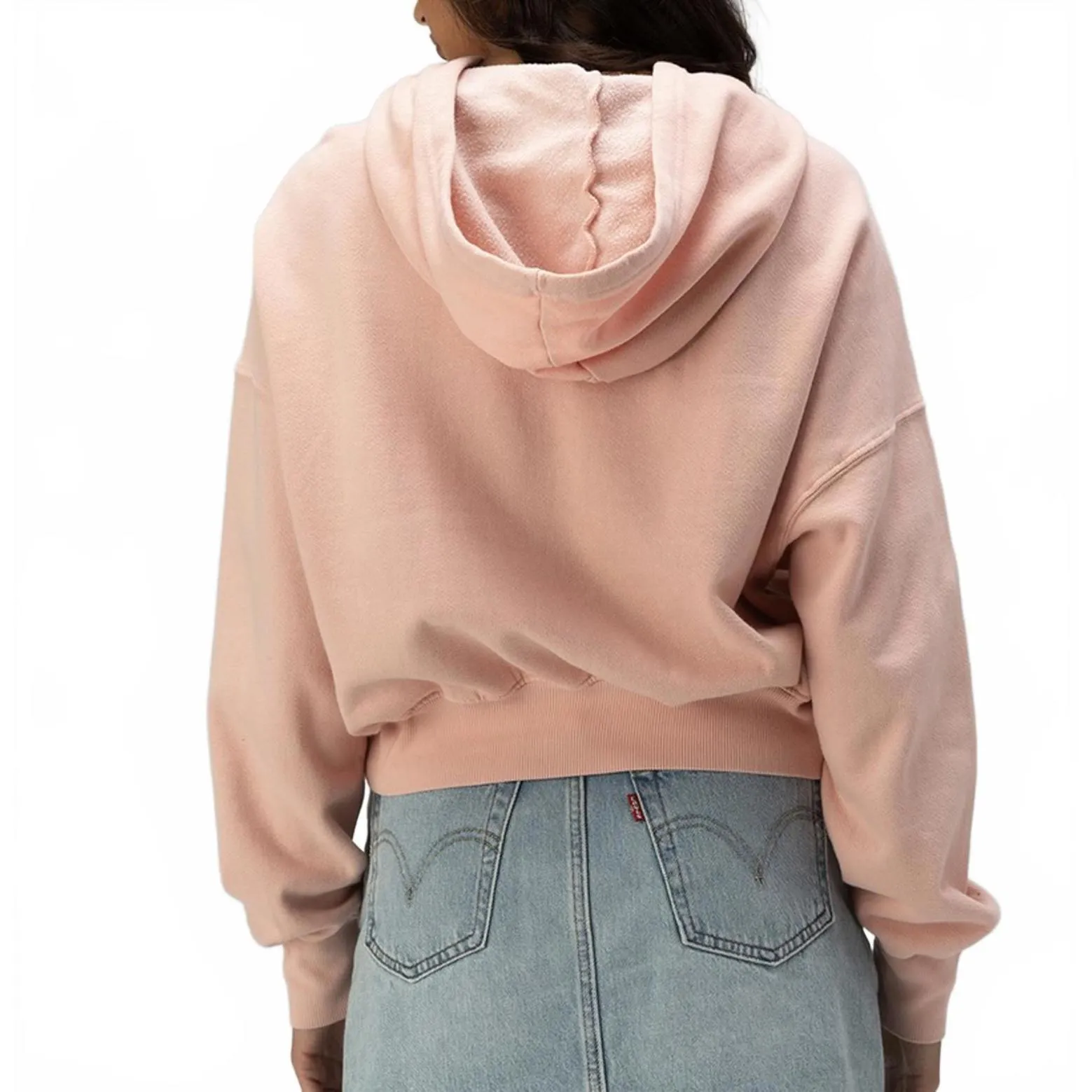 Billabong All Time Fleece Pullover Sweatshirt Graphic Hoodie Dusty Peach Pink M - Image 9