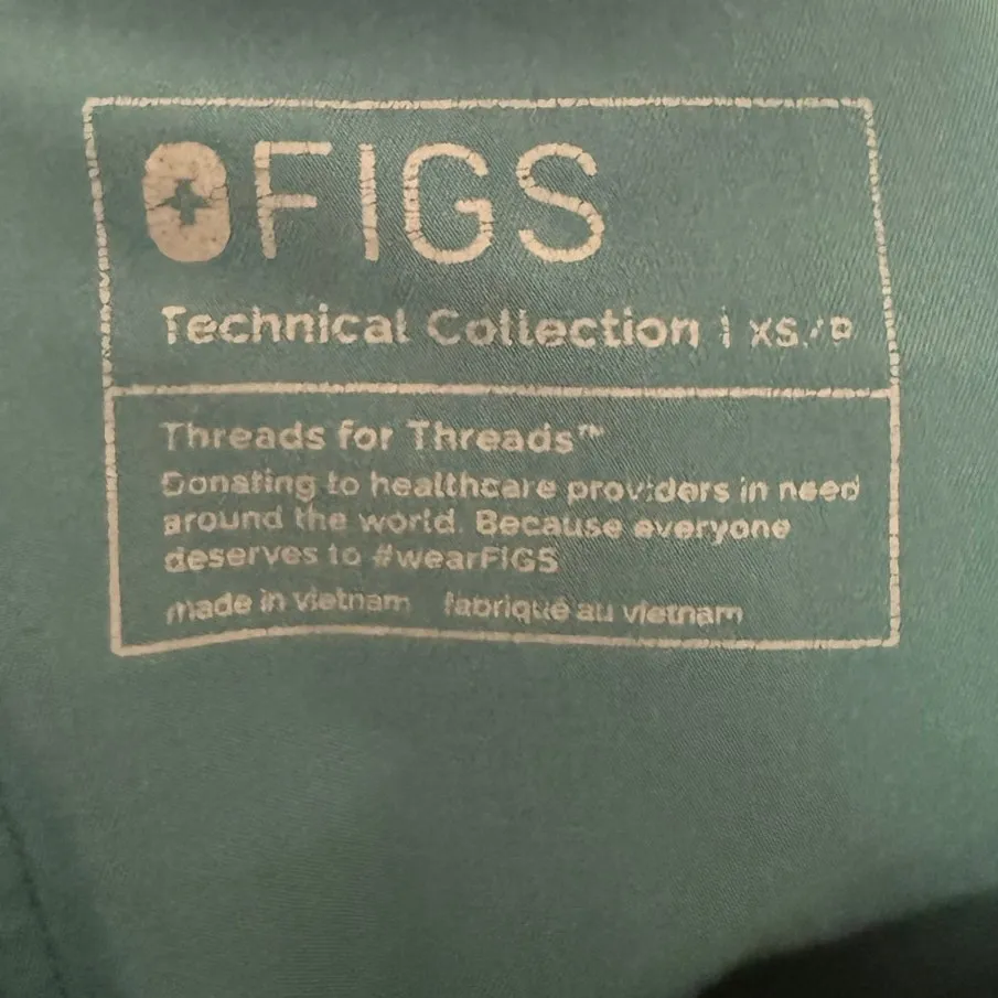 FIGS Green Teal Yola Style Scrub Drawstring Skinny Pants PO4222 Woman XS Petite - Image 7