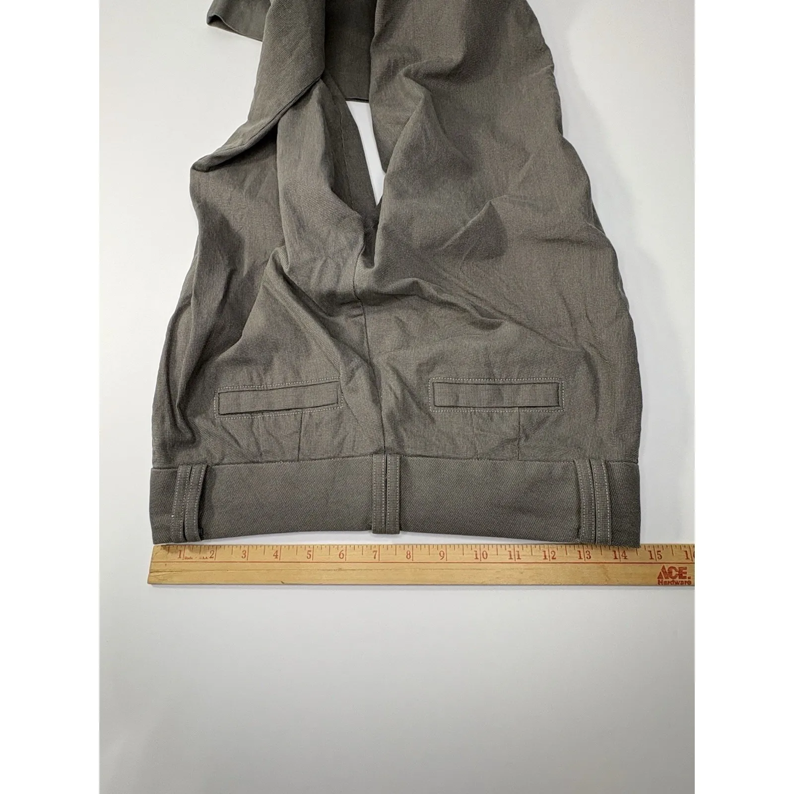 Banana Republic Women's Dress Pants Size 2 Gray Taupe‎ Stretch Cotton Blend Care - Image 8