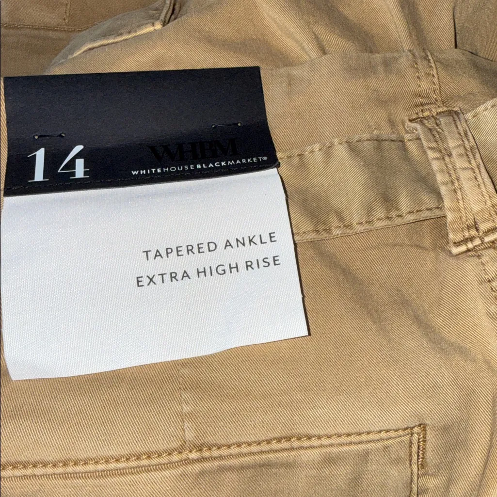 NWT White House Black Market Extra High-Rise Relaxed Tapered Ankle Pant 14 - Image 8