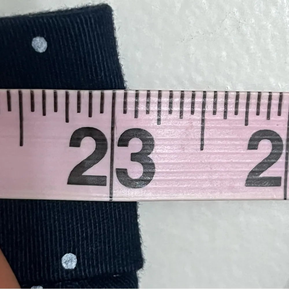 Women’s Tommy Hilfiger‎ Navy With White Polka Dots Chino Shorts Size 20W Pockets - Image 3