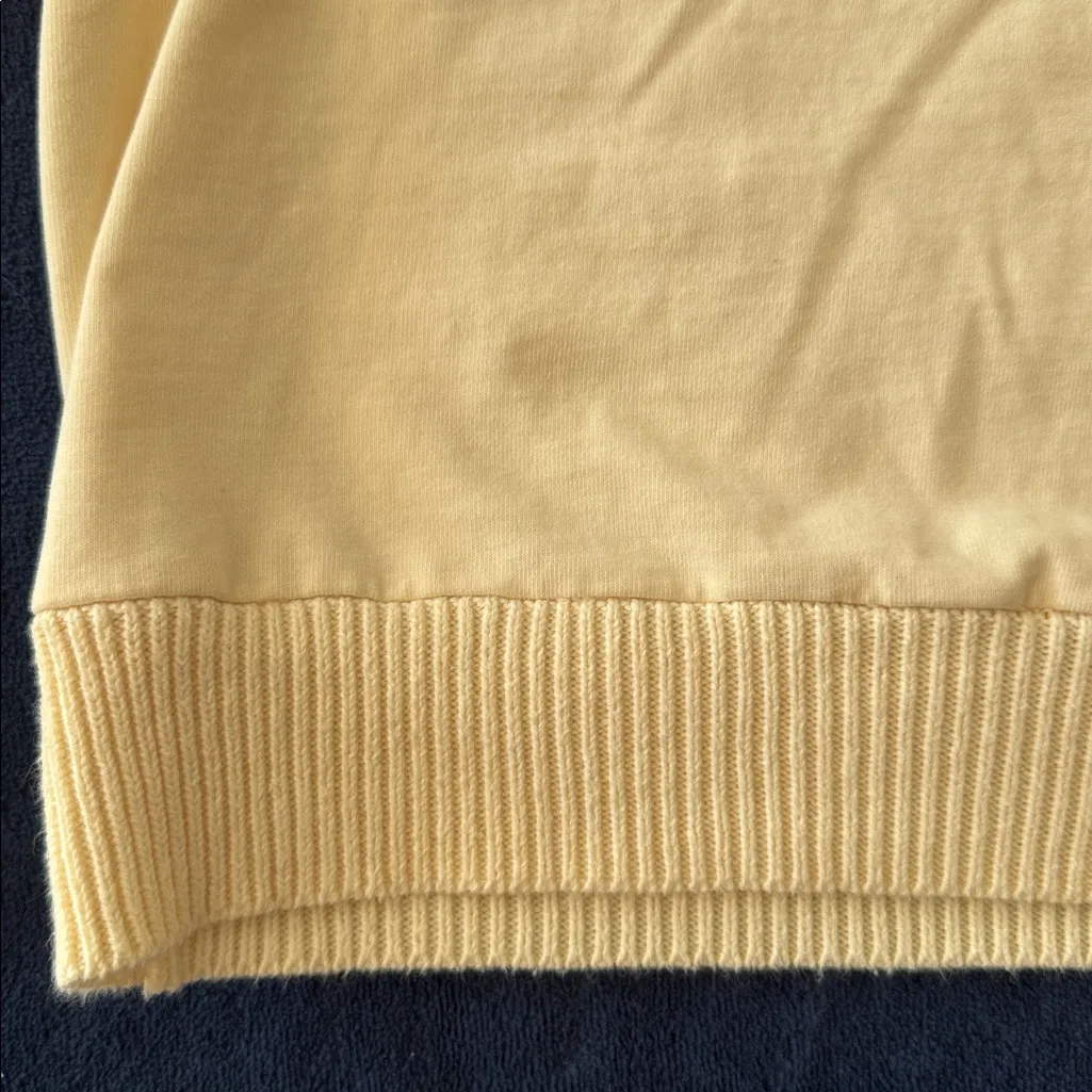 Anthropologie Dolan Cotton Cream Cowl Neck Bell Sleeved Luxury Designer Sweater - Image 7