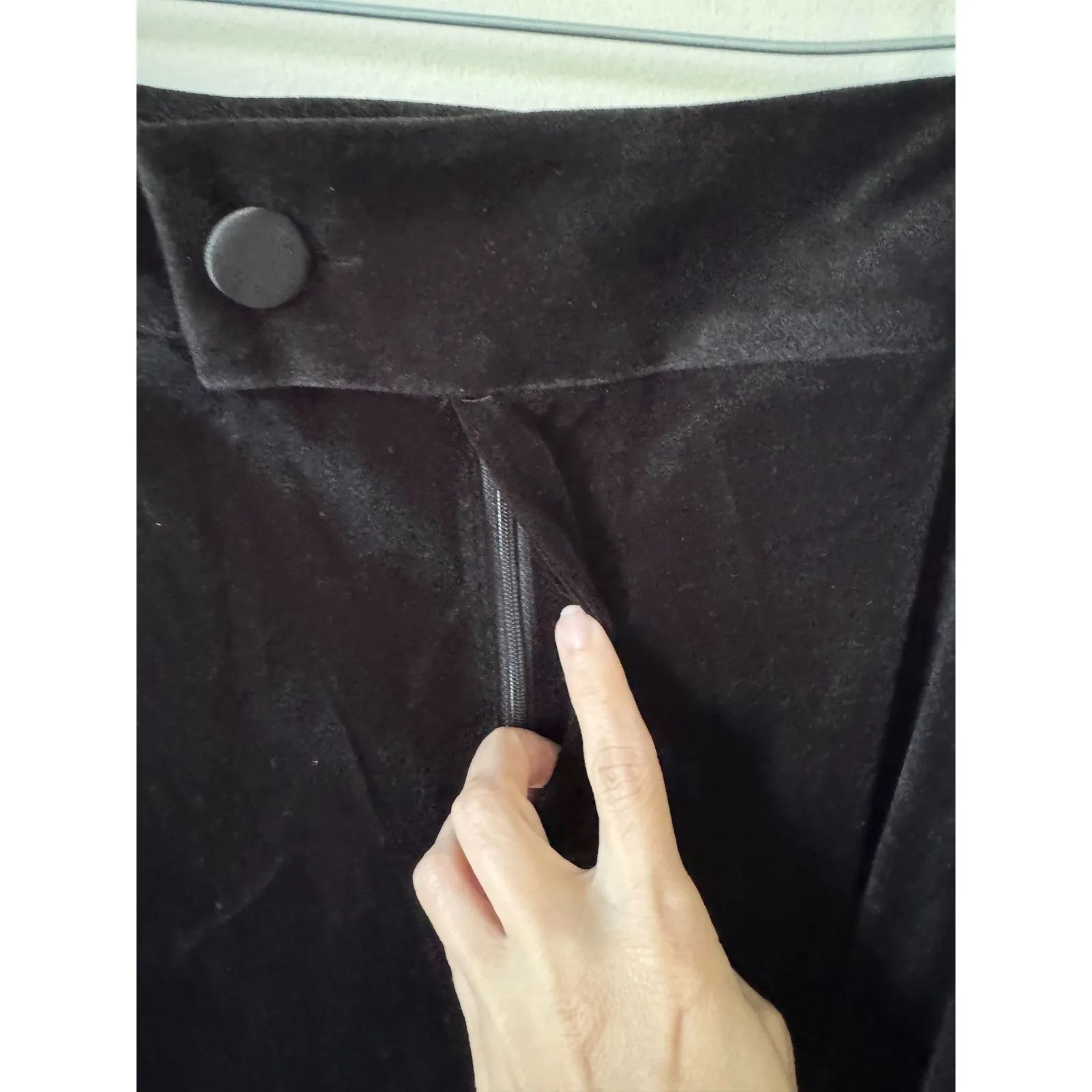 Universal Standard Velour Velvet Flared Dress Pants Black Size 40 NEW - Image 3