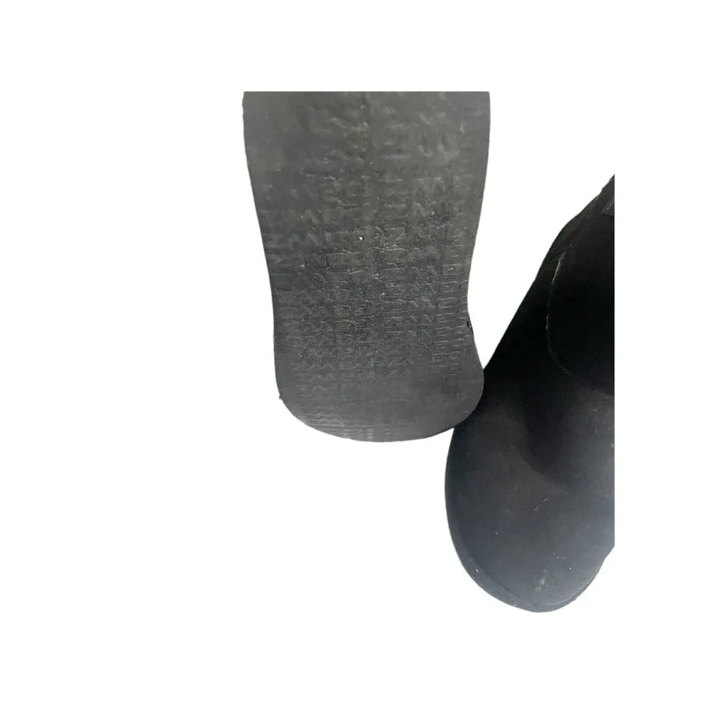 Pawz Bear Paws Black Victorias Shearling Bootie Boots Suede 8 - Image 4