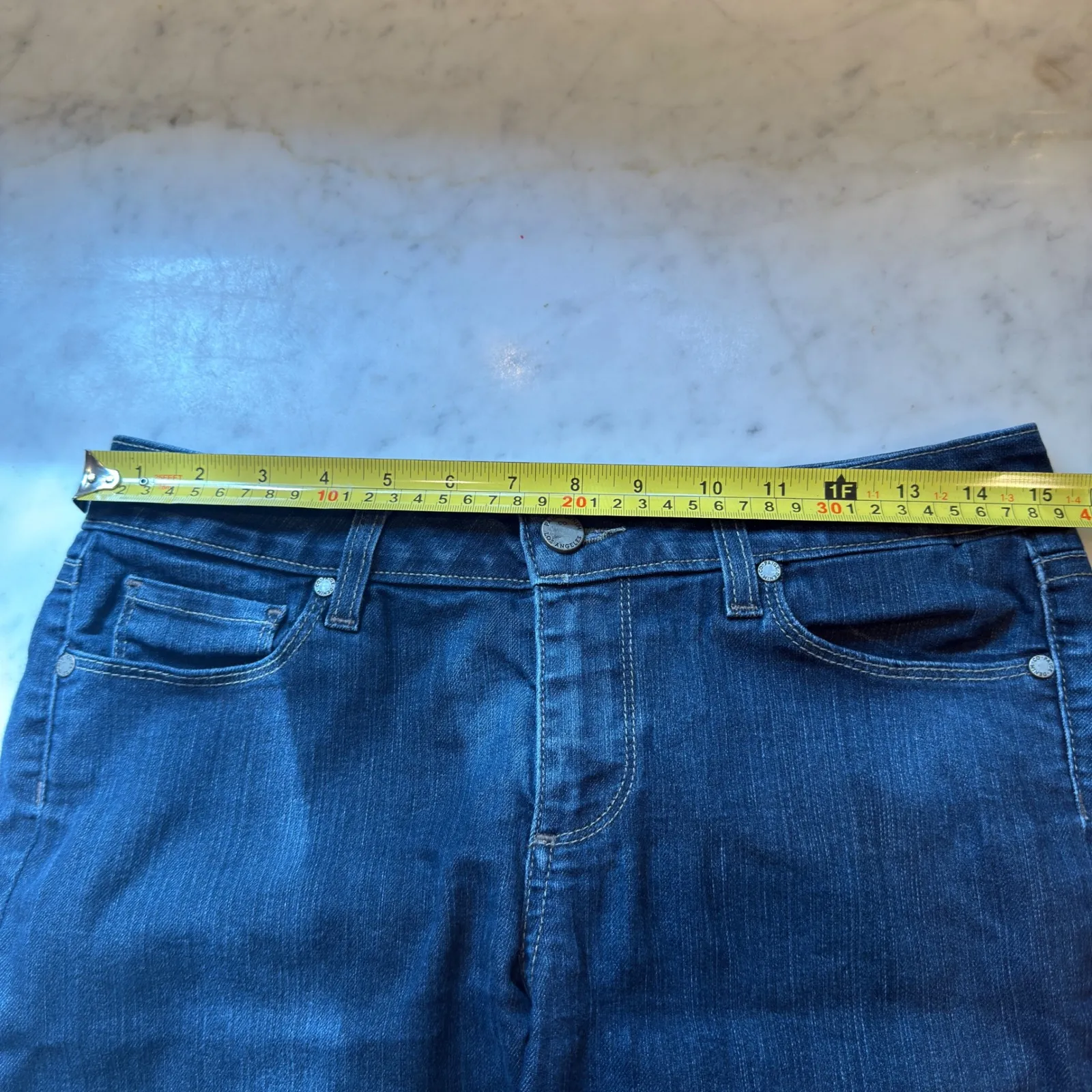 Paige Women's Dark Wash Denim Skinny Jeans Size 29 - Image 4