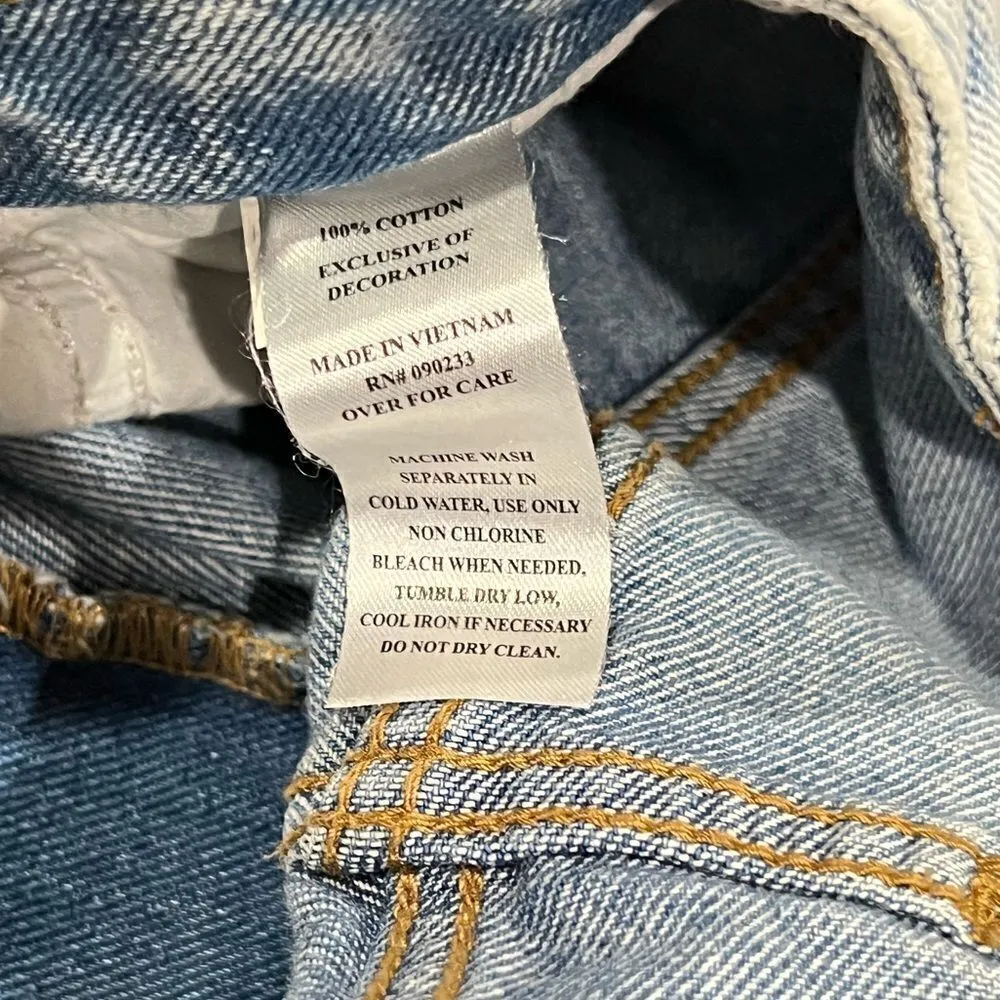 Playboy PacSun Bunny '90s Boyfriend Jeans High Rise Ripped Distressed Women’s 27 - Image 4