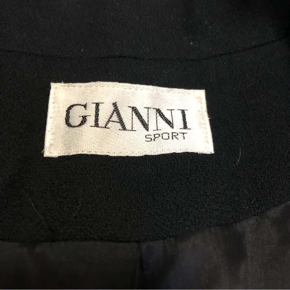 Vintage 90s Gianni Sport Oversized Blazer Long Lapel Jacket Double Buttons sz 10 - Image 6