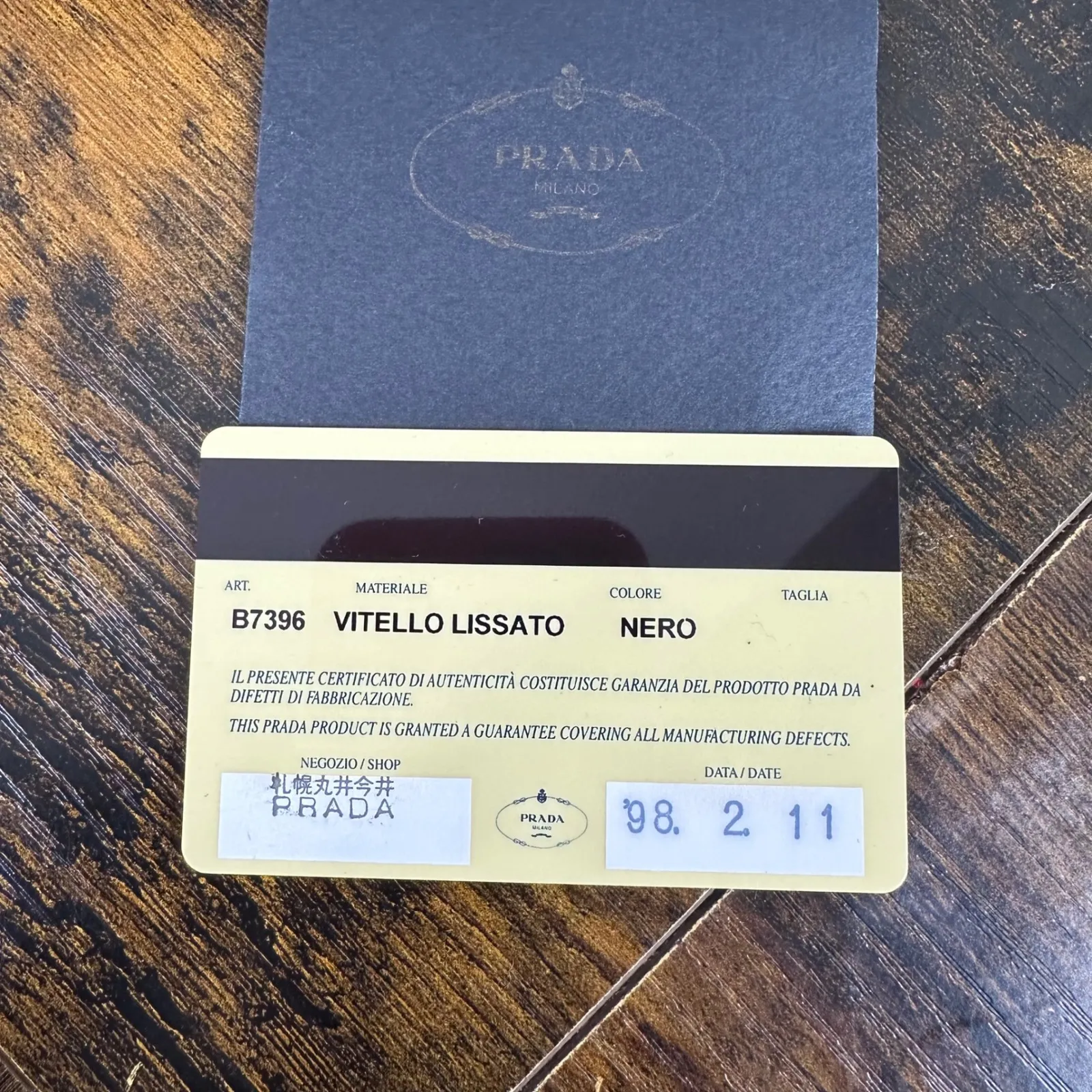 Prada Milano Vitello Lissato Black Leather Top Handle Bag Authentic Designer - Image 8