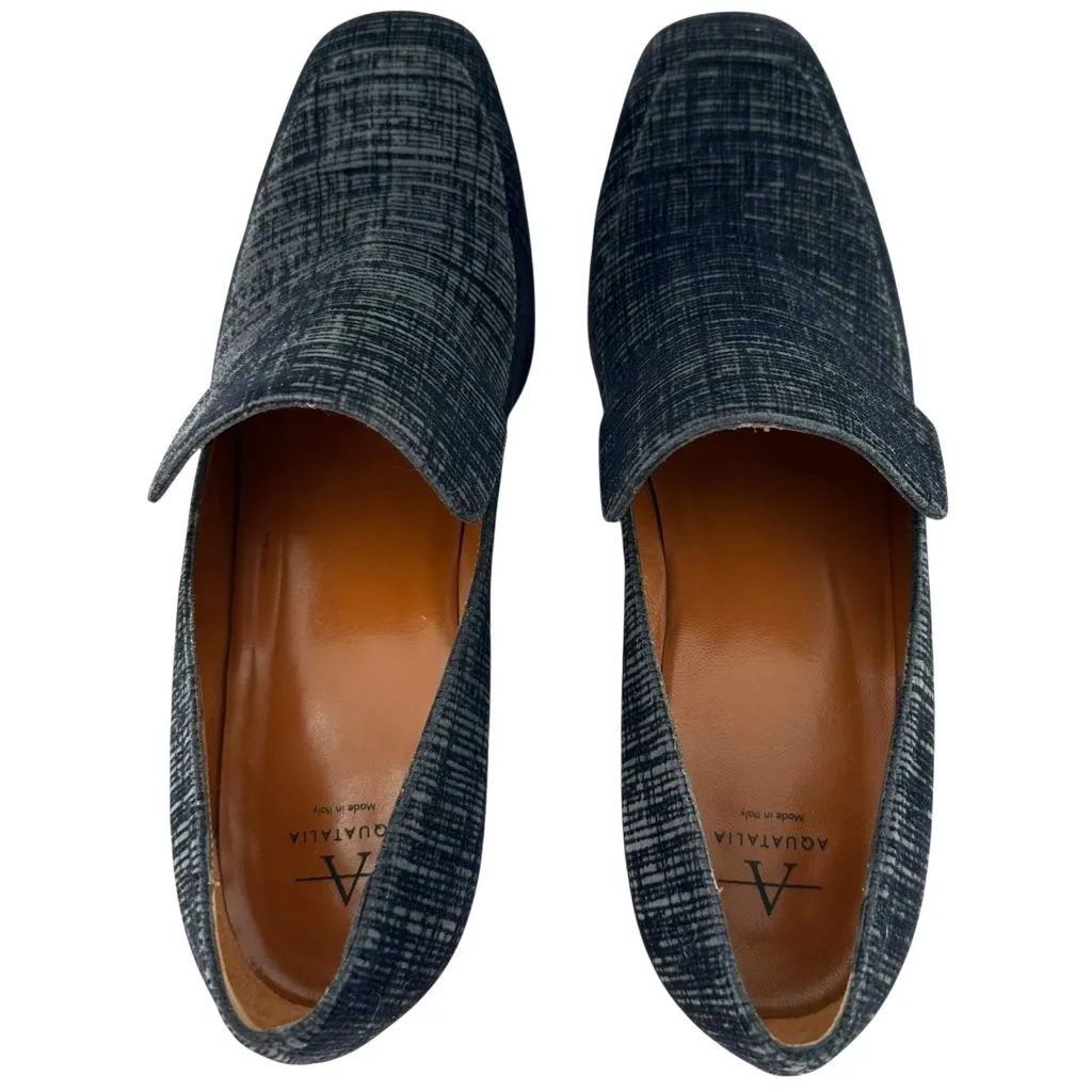 NEW Aquatalia Jilianne Devoure Anthracite Black Textured Suede Pumps Size 9 - Image 7