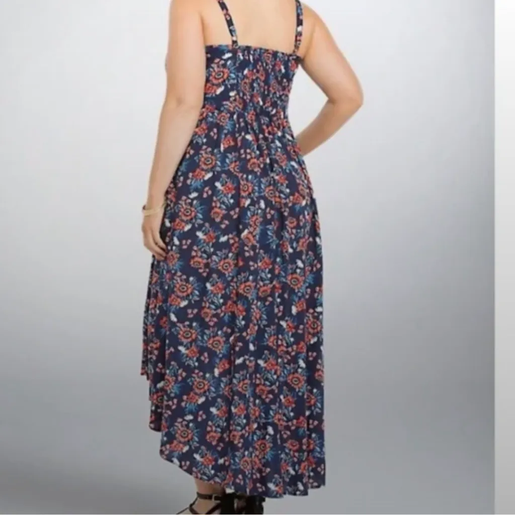 Torrid Sz 1 Floral Navy Blue Dress - Image 16
