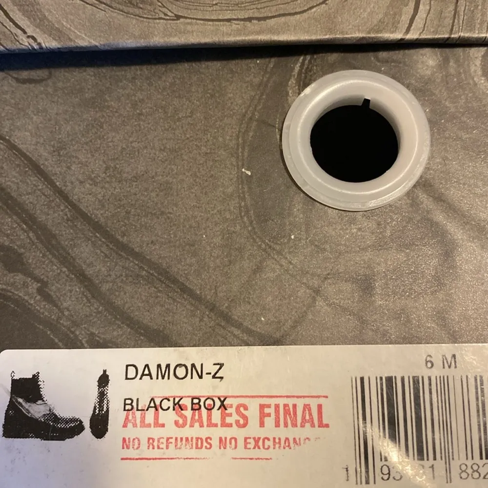 Jeffrey Campbell DAMON-Z Black Silver Chain Combat Ankle Dress Booties Sz 6 - Image 7