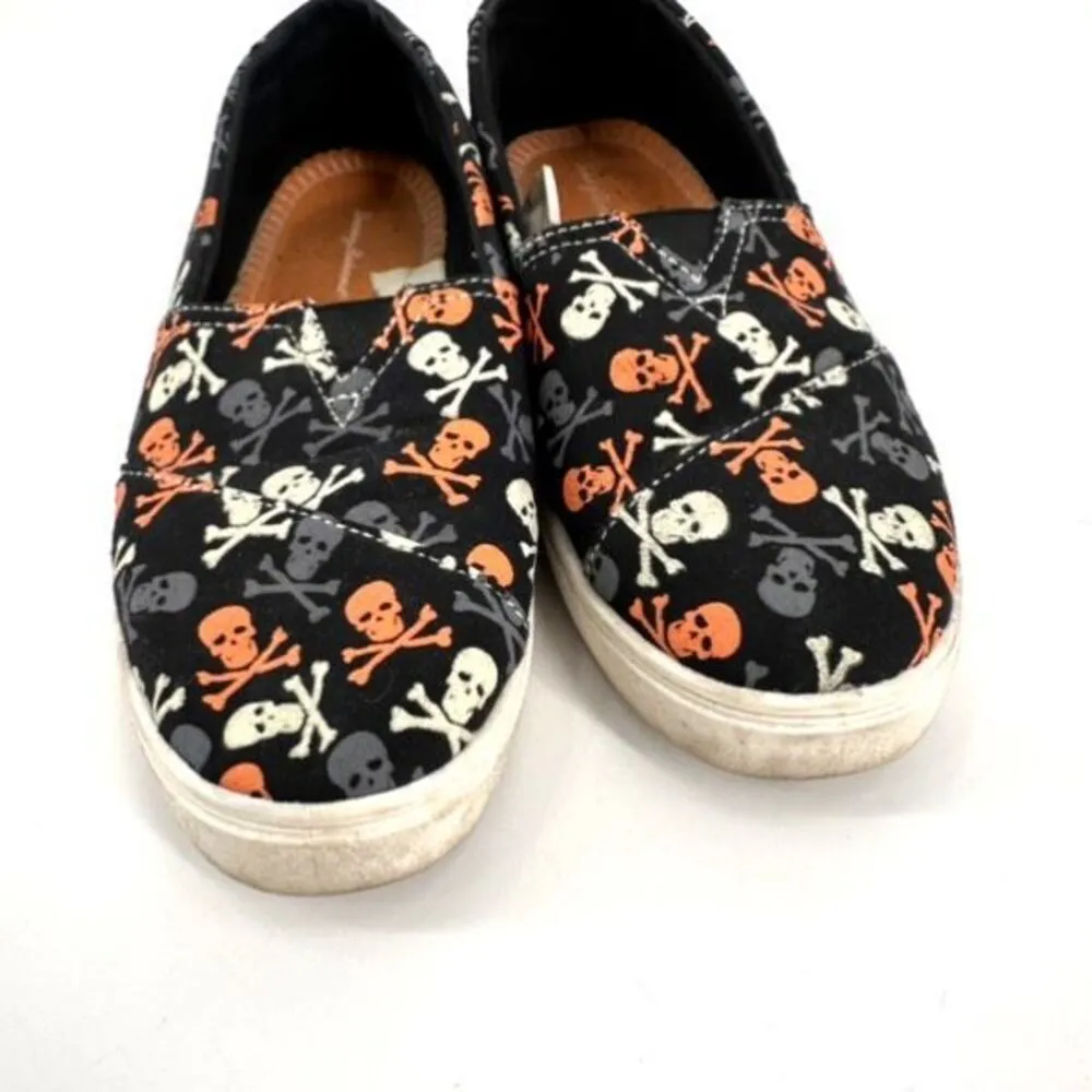 Tommy‎ Bahama Skull Slip On Glow in the dark Canvas Shoes Size 8 Streetwear Goth - Image 3
