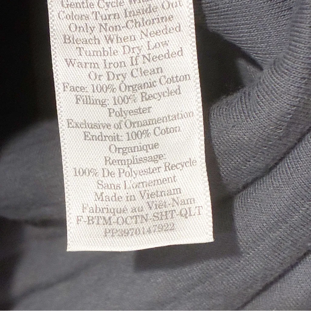 Everlane Grey The Organic‎ Cotton Quilted Short in Slate Size Small Pull On - Image 6