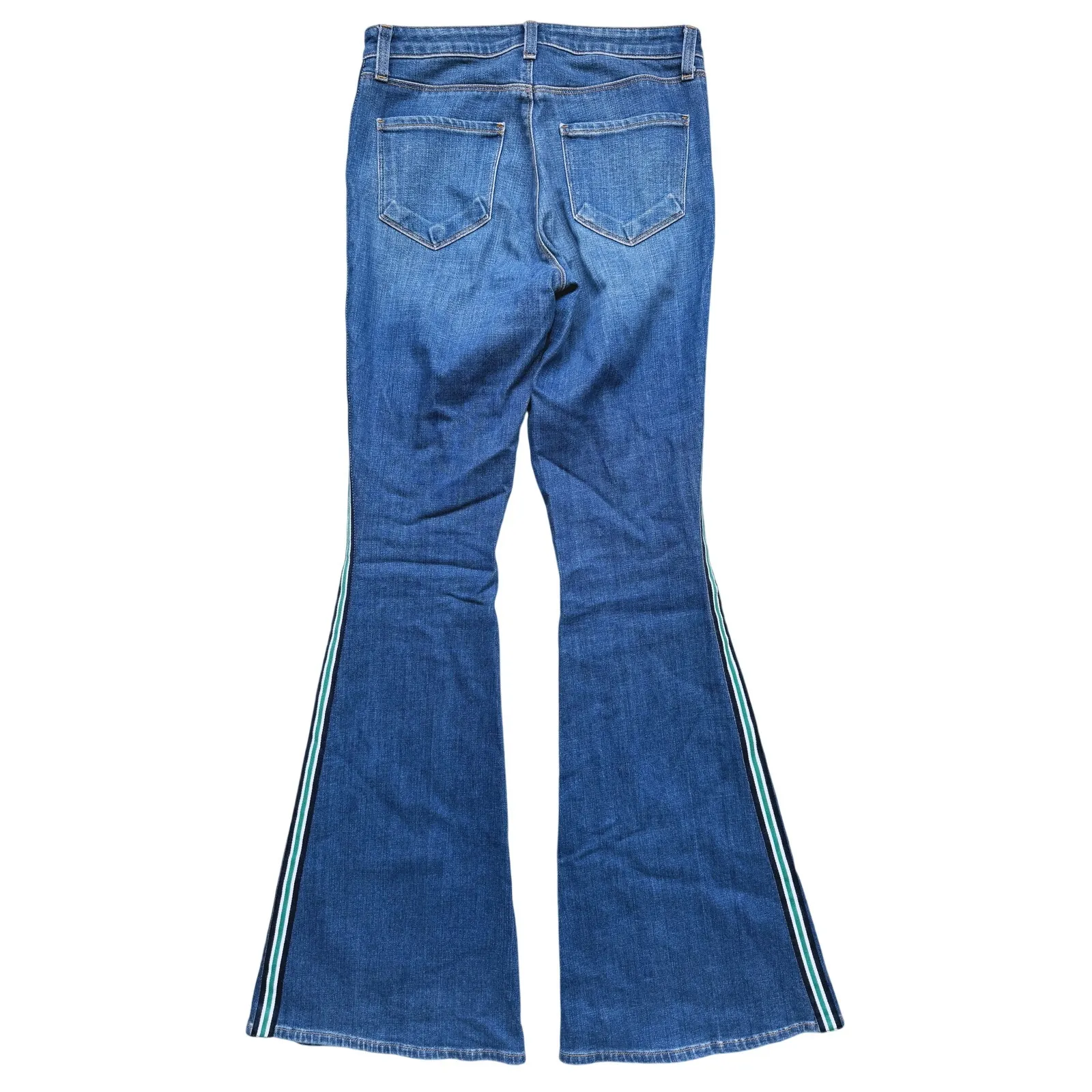 L'AGENCE Western Y2K Side Stripe Bell Bottom Flare Hi Rise Jean 26 Quiet Luxury - Image 7