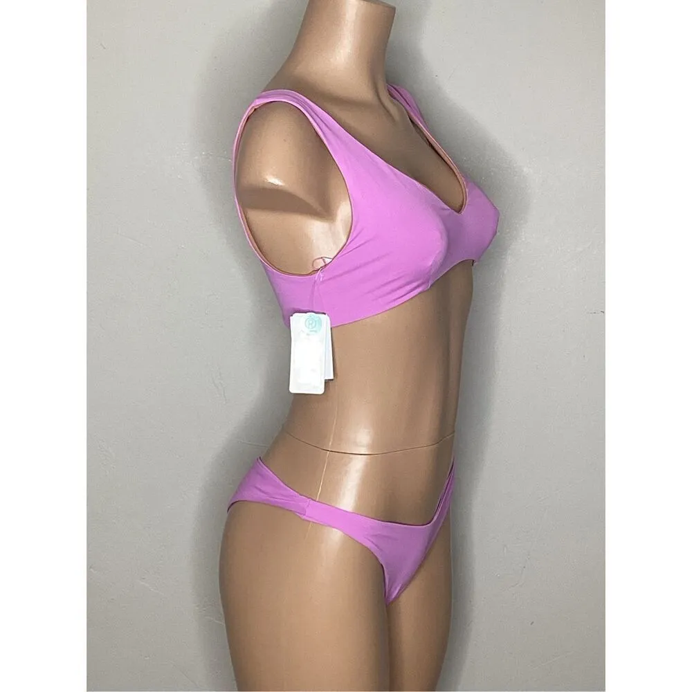 New. L*SPACE lilac teeny bikini. L-top/M-bottom. Retails $176 - Image 4