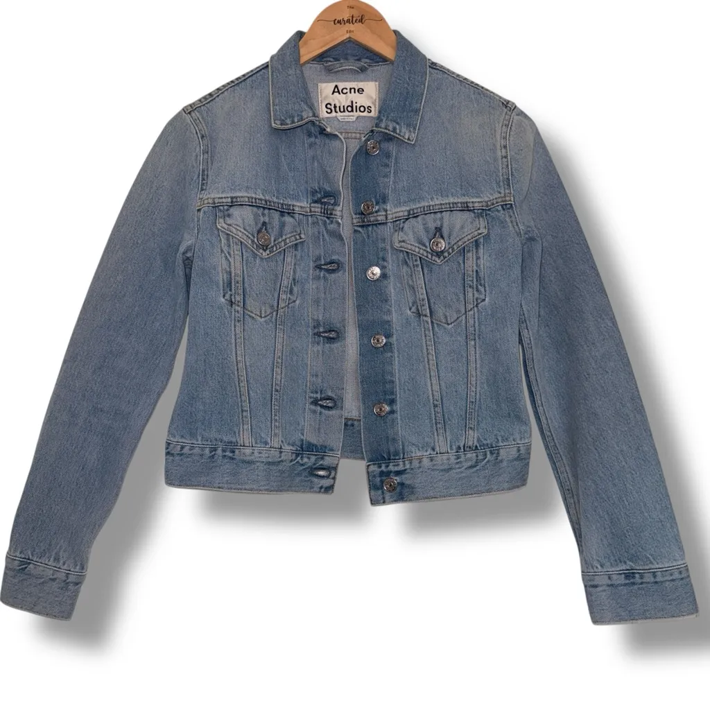 Acne Studios Classic Denim Jacket – Light Wash – XS/S – NWOT - Image 2