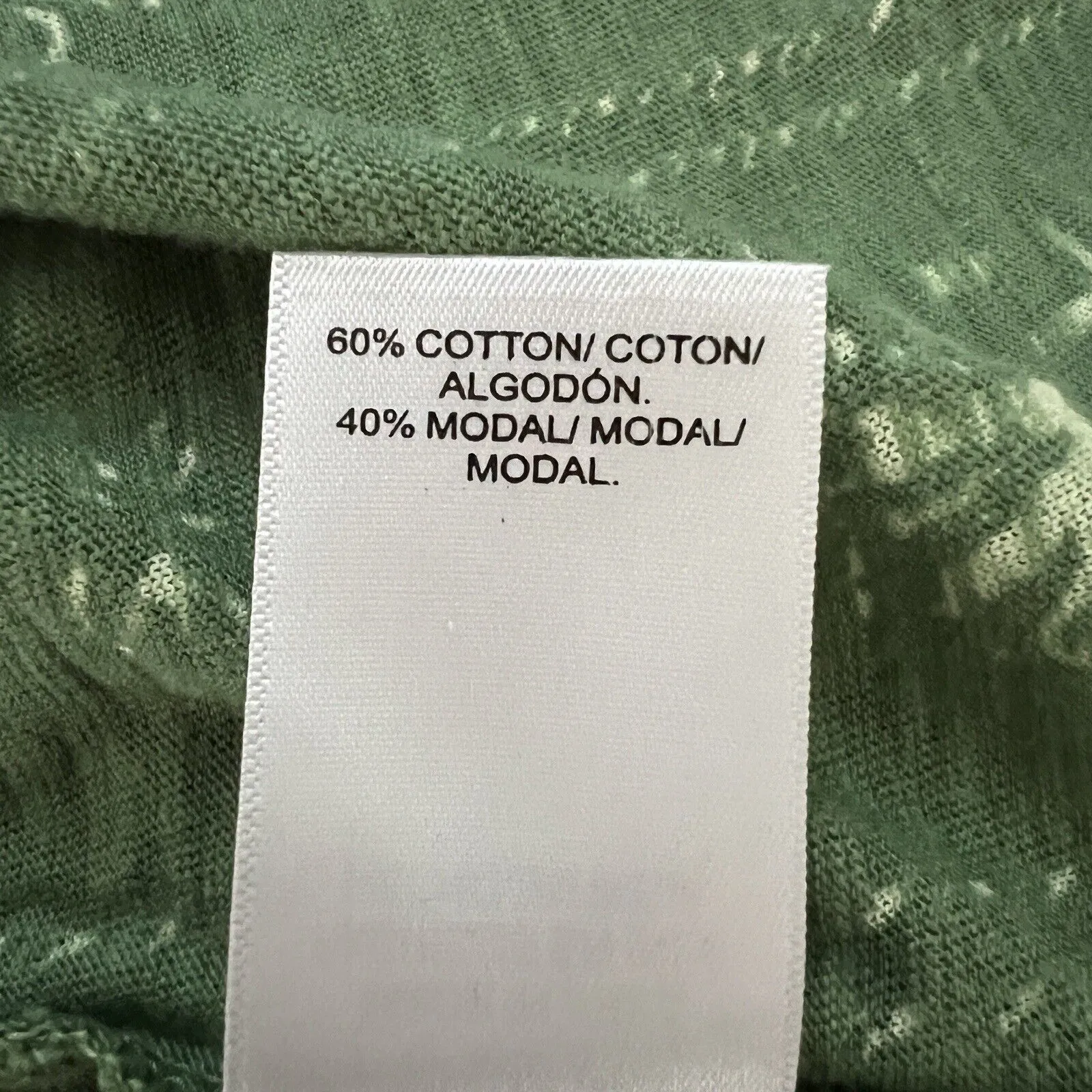 Lucky Brand Shirt Womens Small Green White Floral‎ Embroidered Bohemian Peasant - Image 9