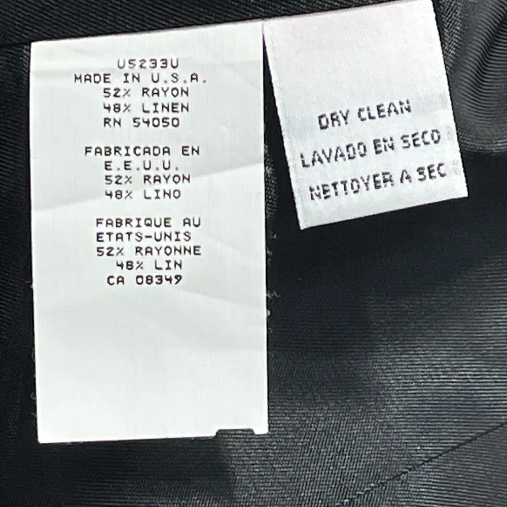 Jones, New York, Black White Plaid Button Blazer Jacket Size 8 - Image 10