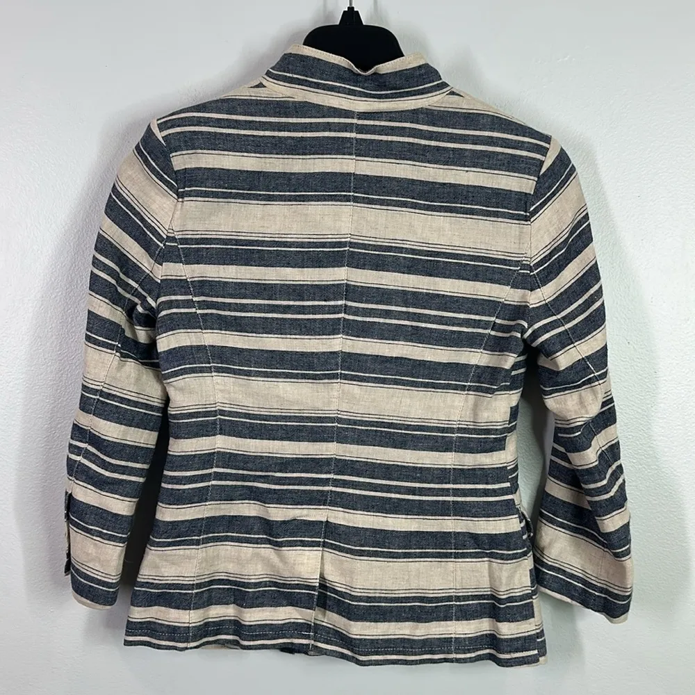 Banana Republic heritage linen blend lined blazer jacket size 0 - Image 5