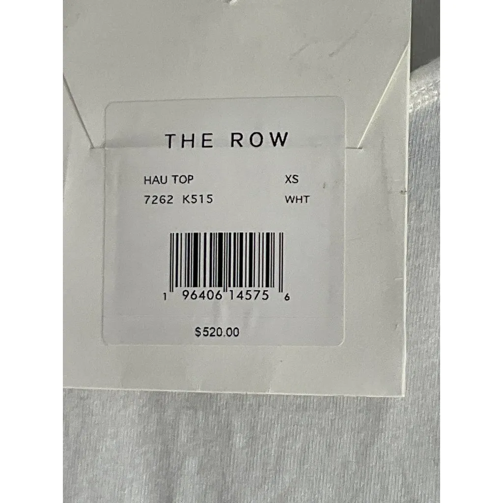 The Row Womens White Racerback Tank Top  XS Sleeveless Casual Cotton Blend - Image 10