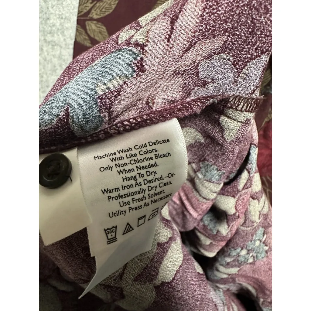 Vintage Eddie Bauer Medium Tall Womens Floral Maxi Dress Cottagecore Grunge - Image 16