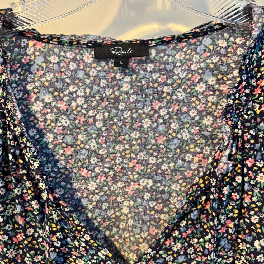 RAILS Everly Freesia Floral Long Sleeve Tiered Dress | L - Image 5