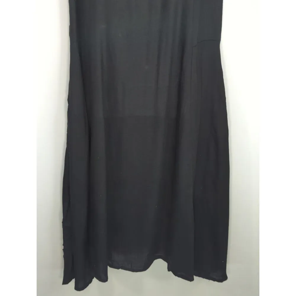 Mexicali Blues Smocked Scoop Neck Mini Dress Black Women XL NWT Bohemian Coastal - Image 3