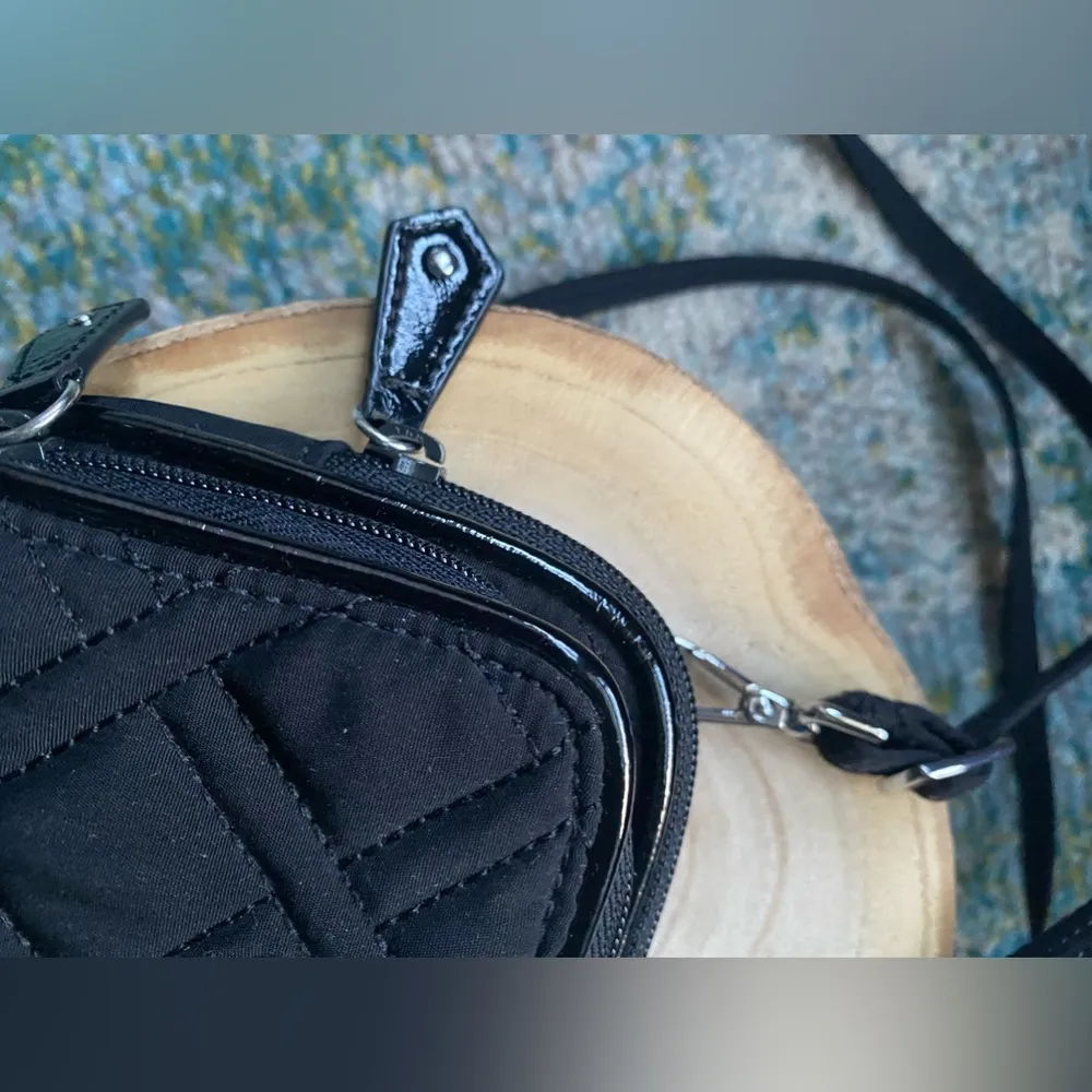 Vera Bradley small black quilted wallet purse - Image 6