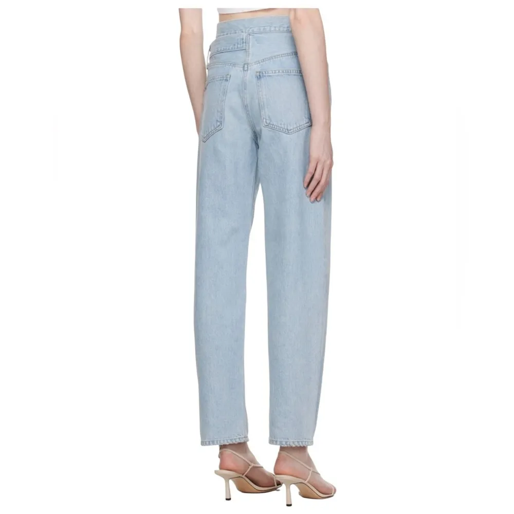 Agolde Broken Waistband Straight Leg Jeans - Image 2