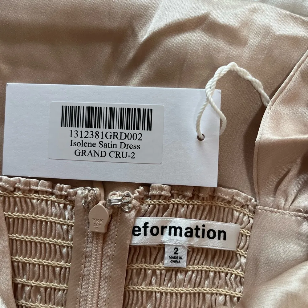 REFORMATION
Isolene Satin Dress In Grand Cru - Image 7