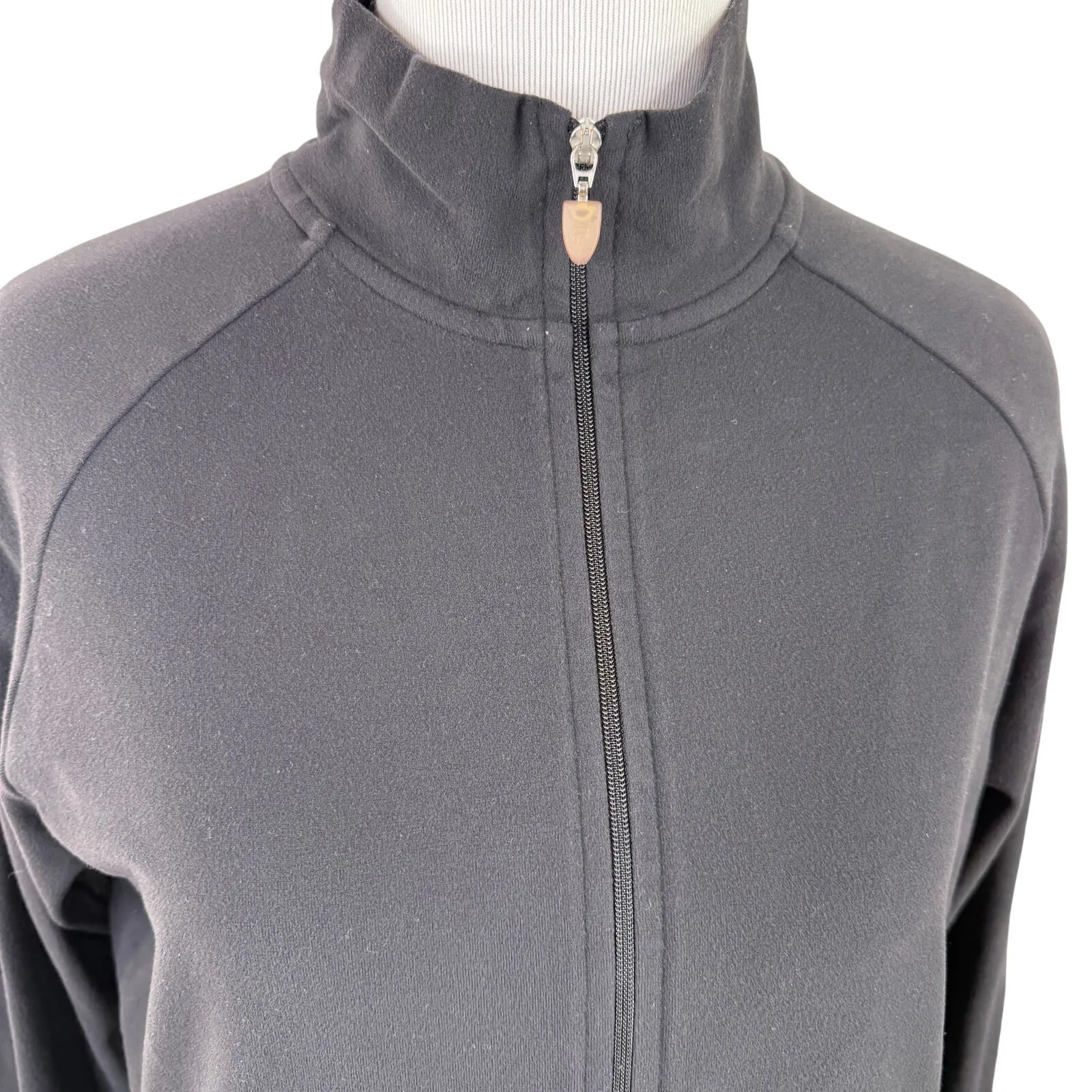 Beyond Yoga Fila Women's Black Zip Up Jacket Size Medium - Image 5