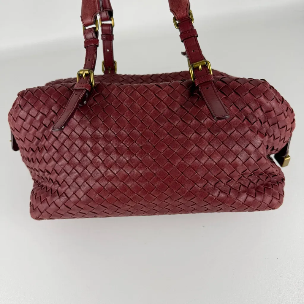 🤍HP🤍Bottega Veneta Red Intrecciato Leather Montaigne Bag - Image 3