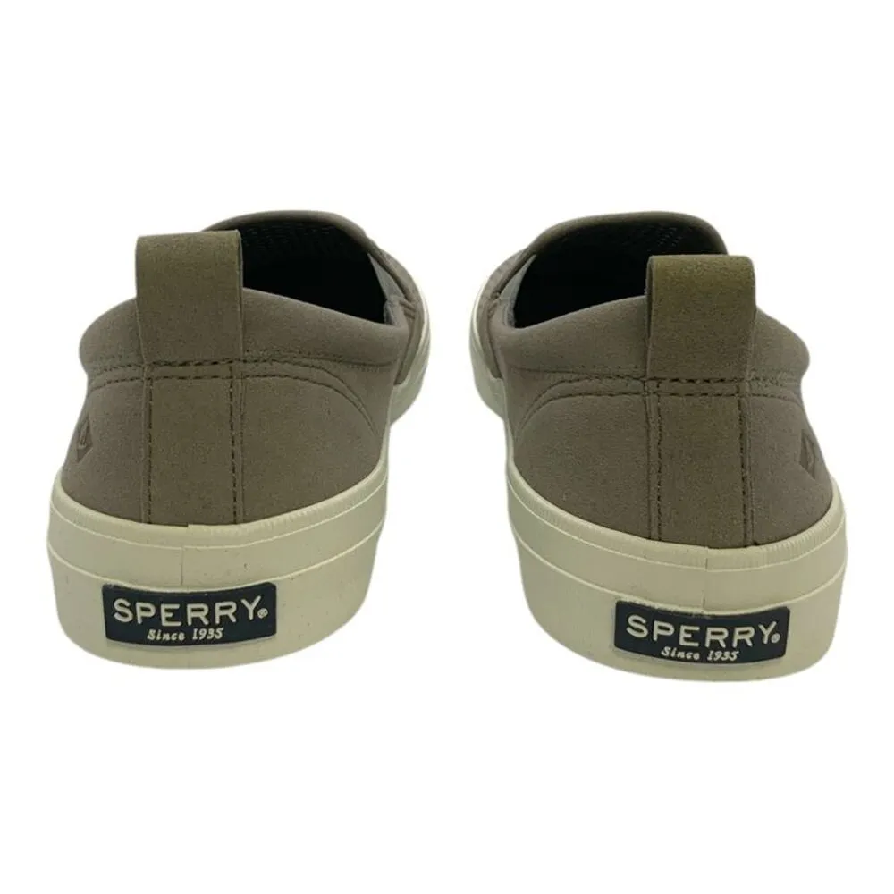 Sperry Crest Twin Gore Perforated Slip-On Sneaker Grey Leather US Women's 9.5M - Image 6