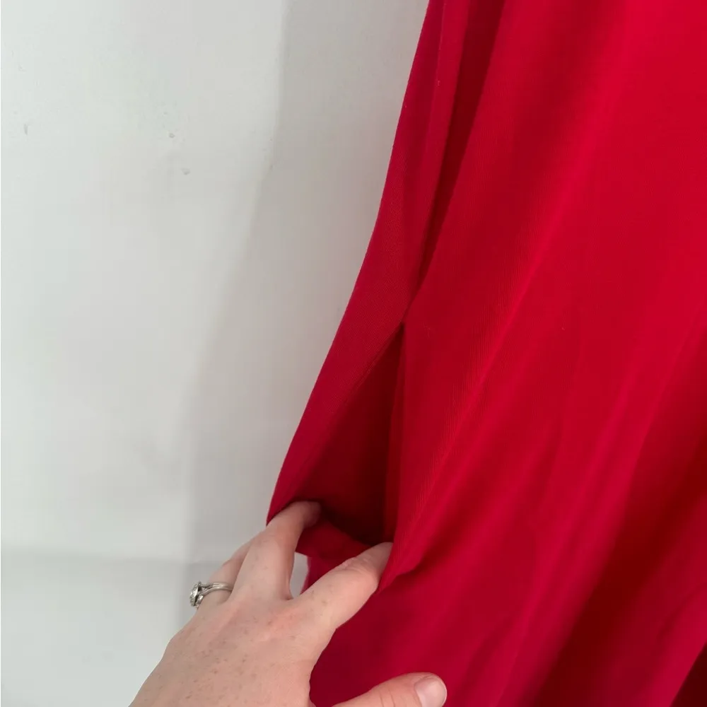 Universal Standard Women Small/4 Short Sleeve Red Casual Lightweight Shirt Dress - Image 3