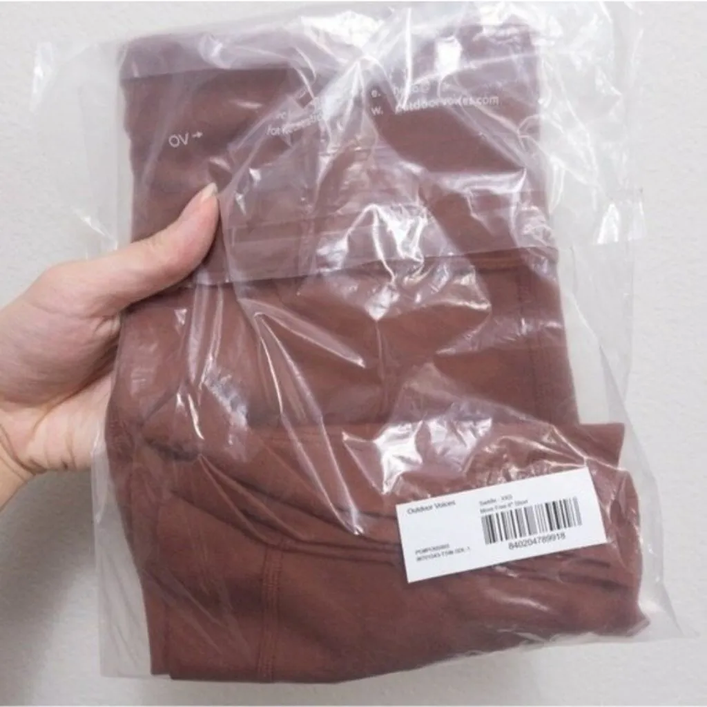 NWT Outdoor Voices Move Free 6" Biker Short XXS Saddle Brown Workout - Image 7