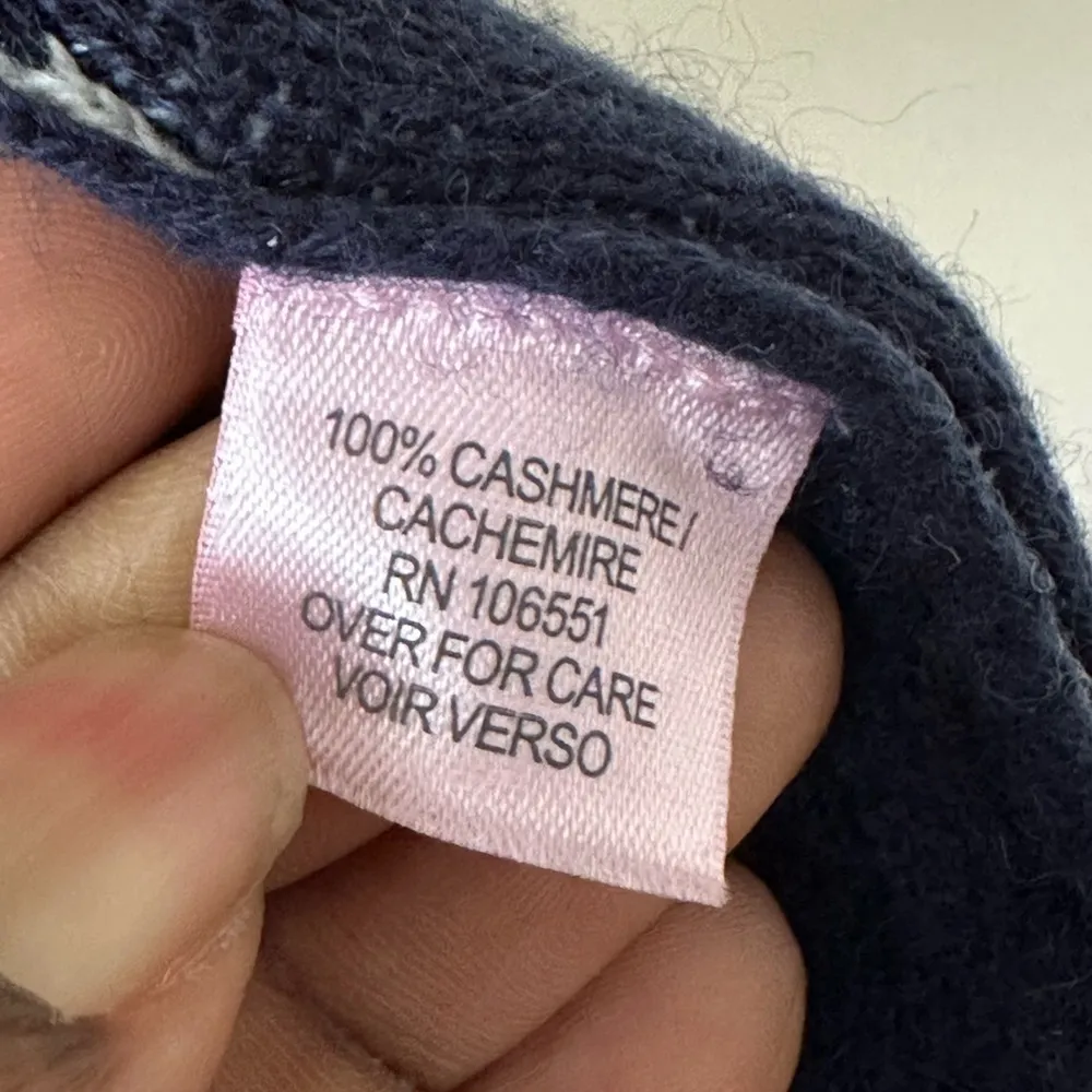 Calypso St Barth Black Gray Cashmere Hoodie Open Cardigan One Size Fits All - Image 7