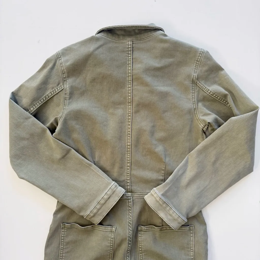 Free People Lennox Stretch Denim Utility Jumpsuit M - Image 11