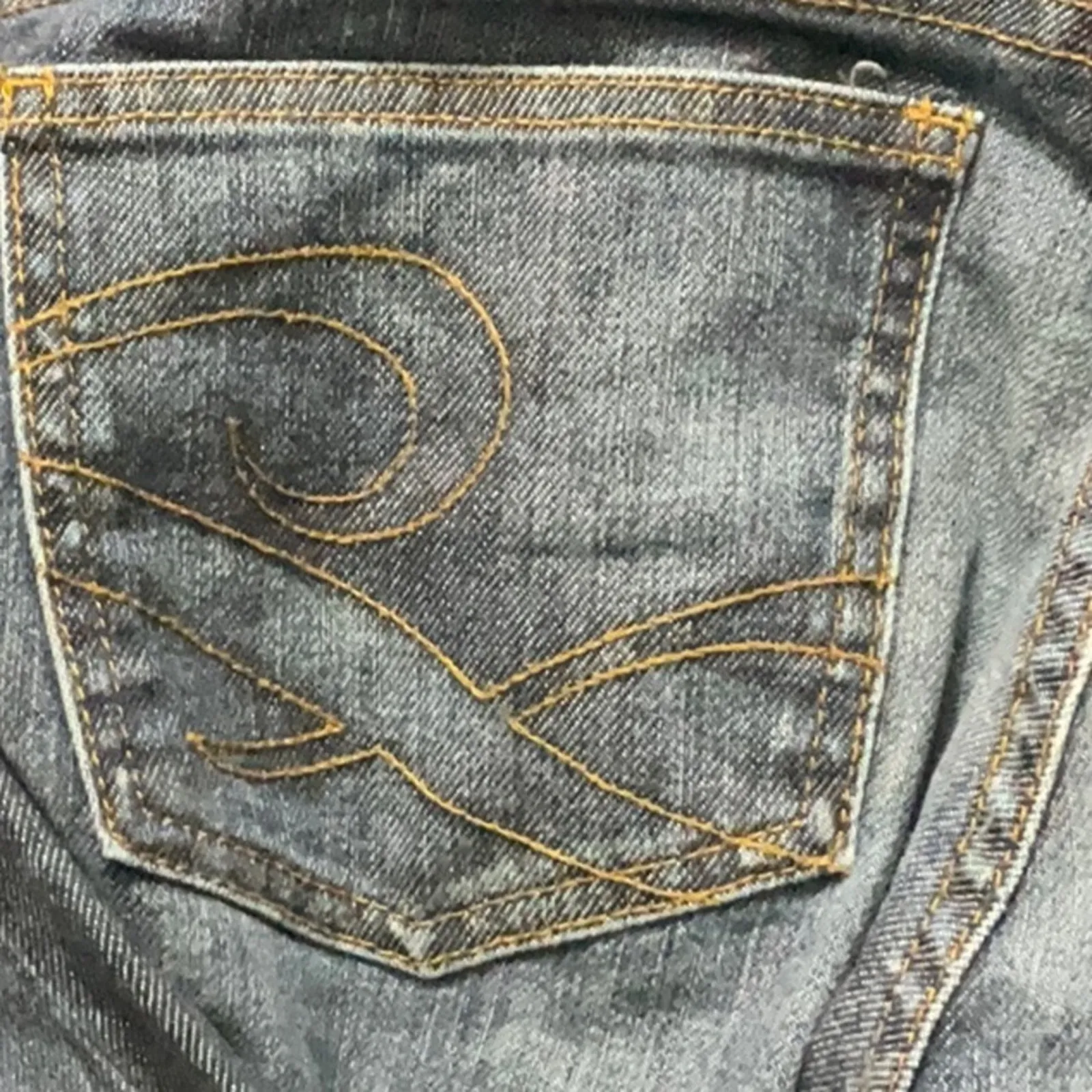 Juicy Couture Estilo 5 Pocket Blue Jean 31 Y2K Classic Preppy Bohemian Western - Image 5