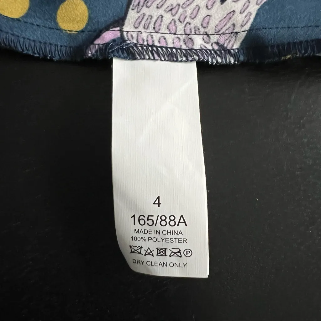 Women’s Kate Spade New York Panther Dot Wrap Top Blouse sz 4 - Image 6