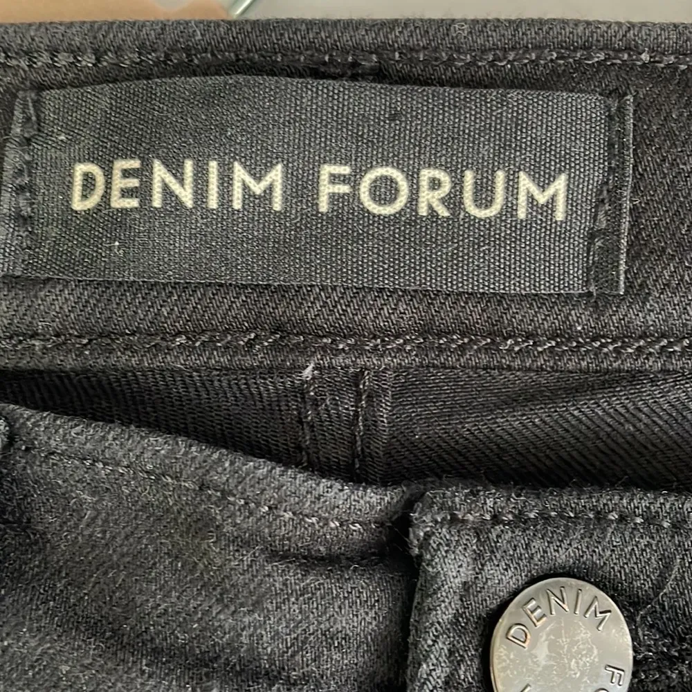 Denim Forum The Lola High Rise Skinny Jeans Black Size 26 - Image 4