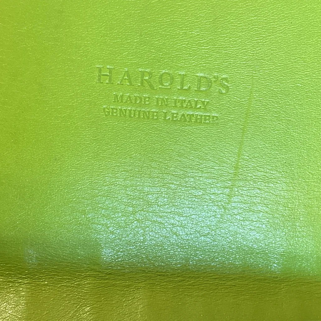 Harold's Brown Crocodile Embossed Leather Clutch - Image 3