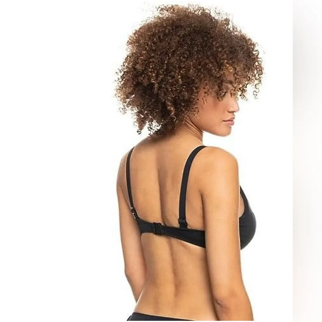 New Roxy Juniors' Beach Classics Underwire Bikini Top Black Medium - Image 3